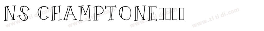 NS CHAMPTONE字体转换